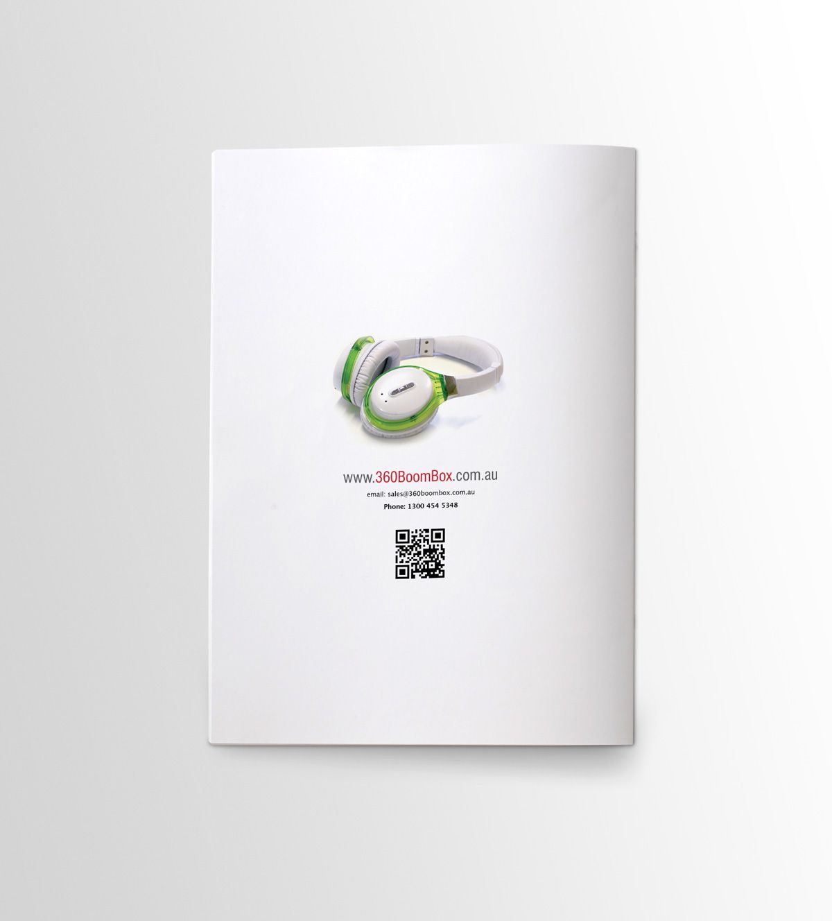 Business Proposal Booklet Back Cover Design