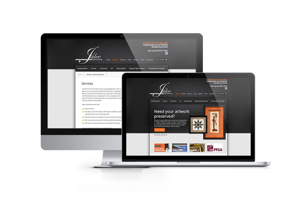Online Store Design – Jalee Impressions