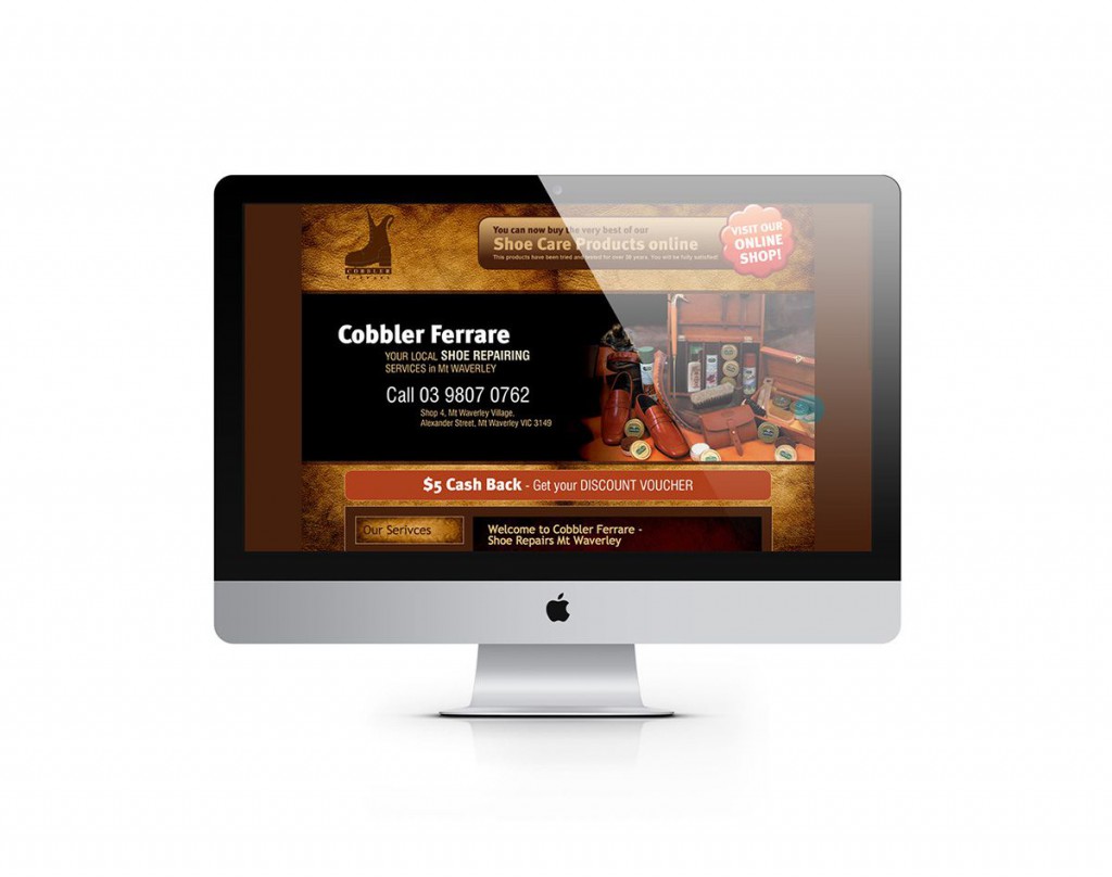 Website Design – Cobbler Ferrare Shoe Repairing